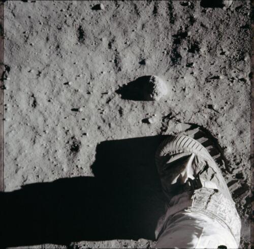 Morze Spokoju, Apollo 11, 21.07.1969, fot. Buzz Aldrin